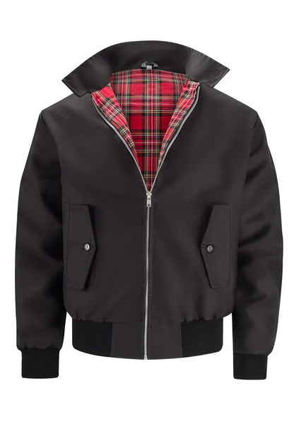 Herren Jacke Urban Style Karo Futter