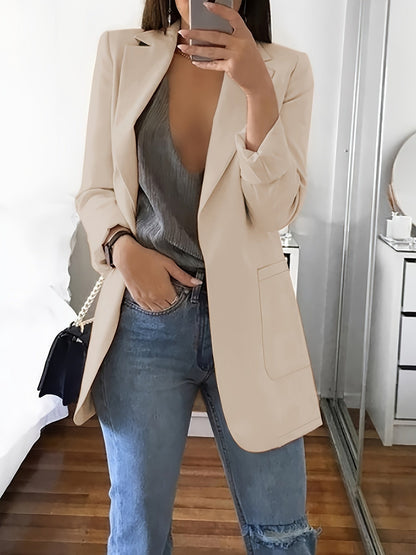 Eleganter Damenblazer Lang Modern Business