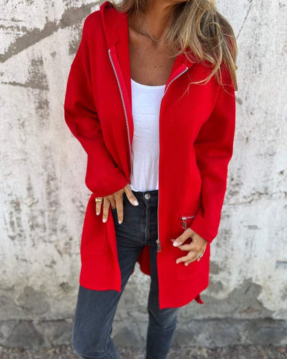 Kuschelige Cardigans Langarm Damen