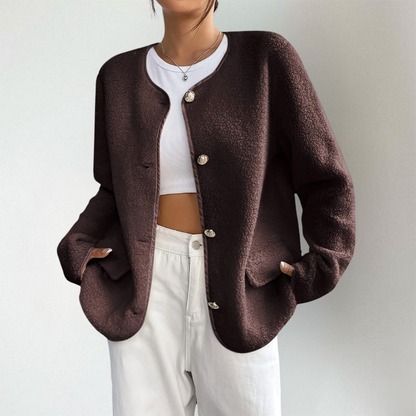 Modischer Strickcardigan Offener Vorderteil