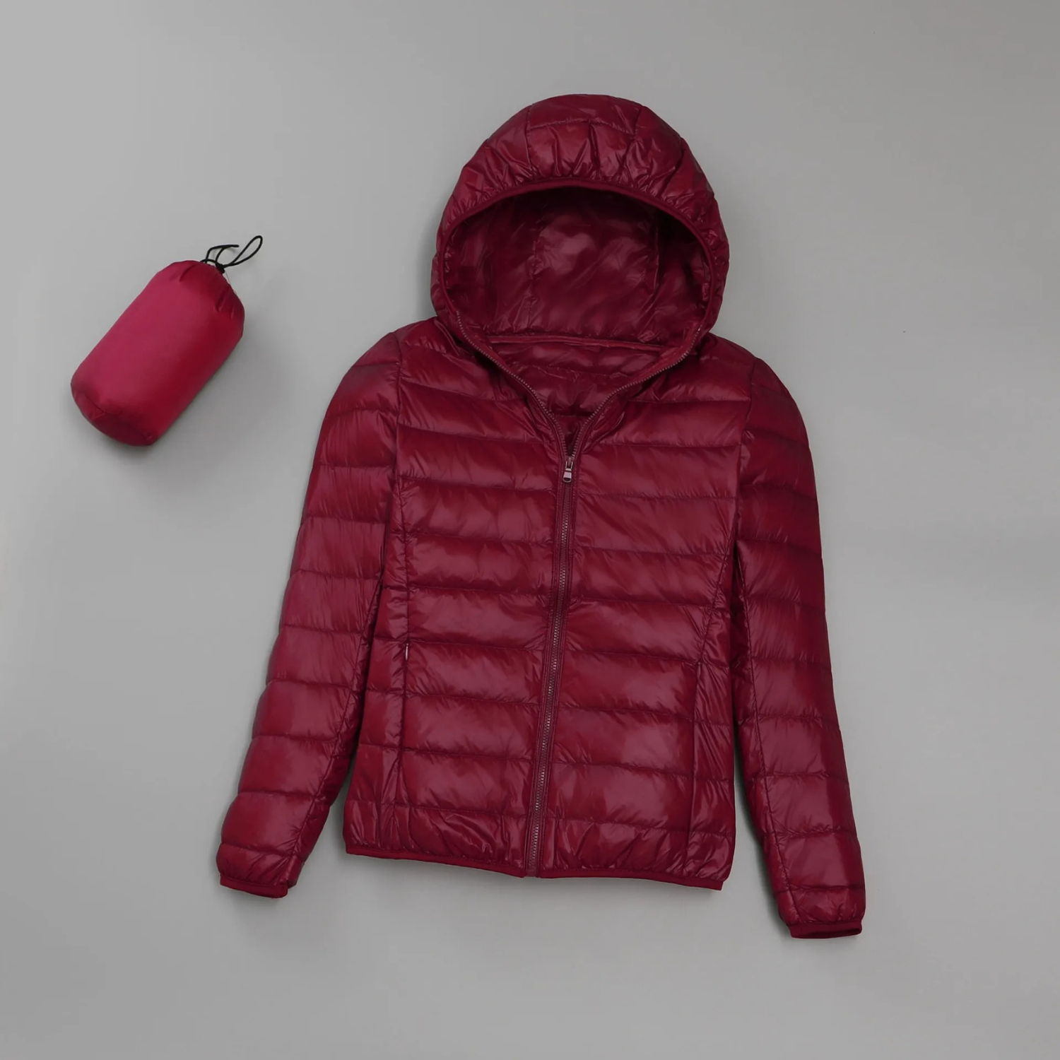 Leichte Outdoor-Jacke Kapuzen-Design Isoliert - IdealeKleiden