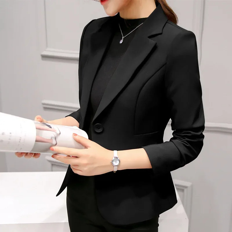 Eleganter Blazer Damen Ein-Knopf-Modell