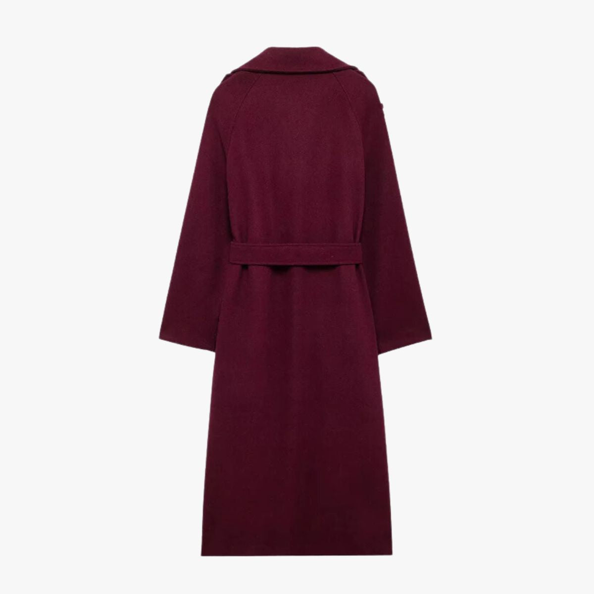 Eleganter Damen Trenchcoat Bordeaux Farbe - IdealeKleiden