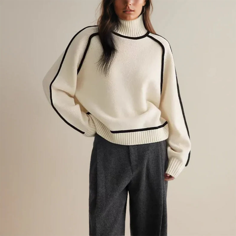 Stylischer Rollkragenpullover Warm Winter - IdealeKleiden
