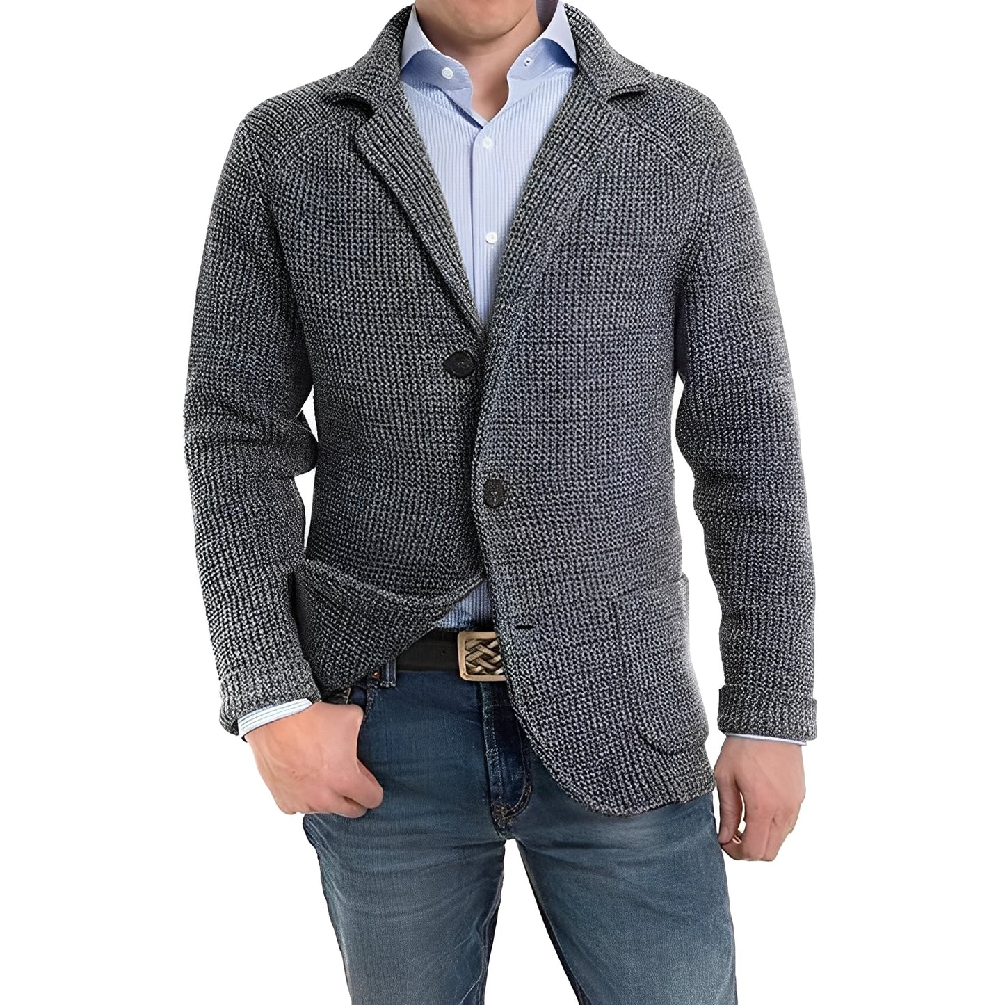 Stilvolle Herrenjacke mit Klapptaschen