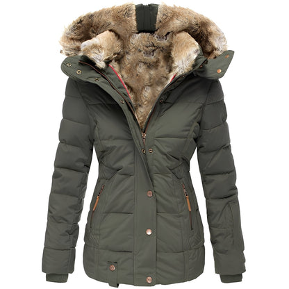Elegante Damenjacke mit Pelzcollar