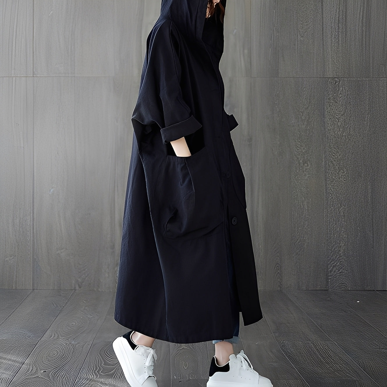 Stylisher Trenchcoat Damen mit praktischen Taschen