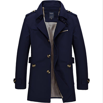 Praktische Herrenjacke Lässig Mittellang