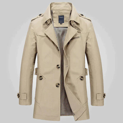 Eleganter Trenchcoat Herren Classic Stil - IdealeKleiden