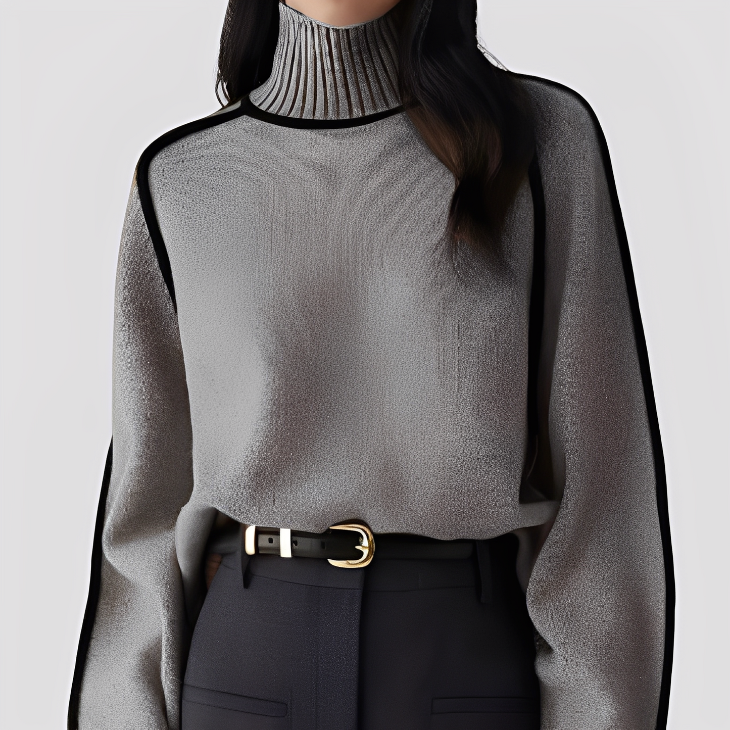 Eleganter Damen Rollkragenpullover Casual Style