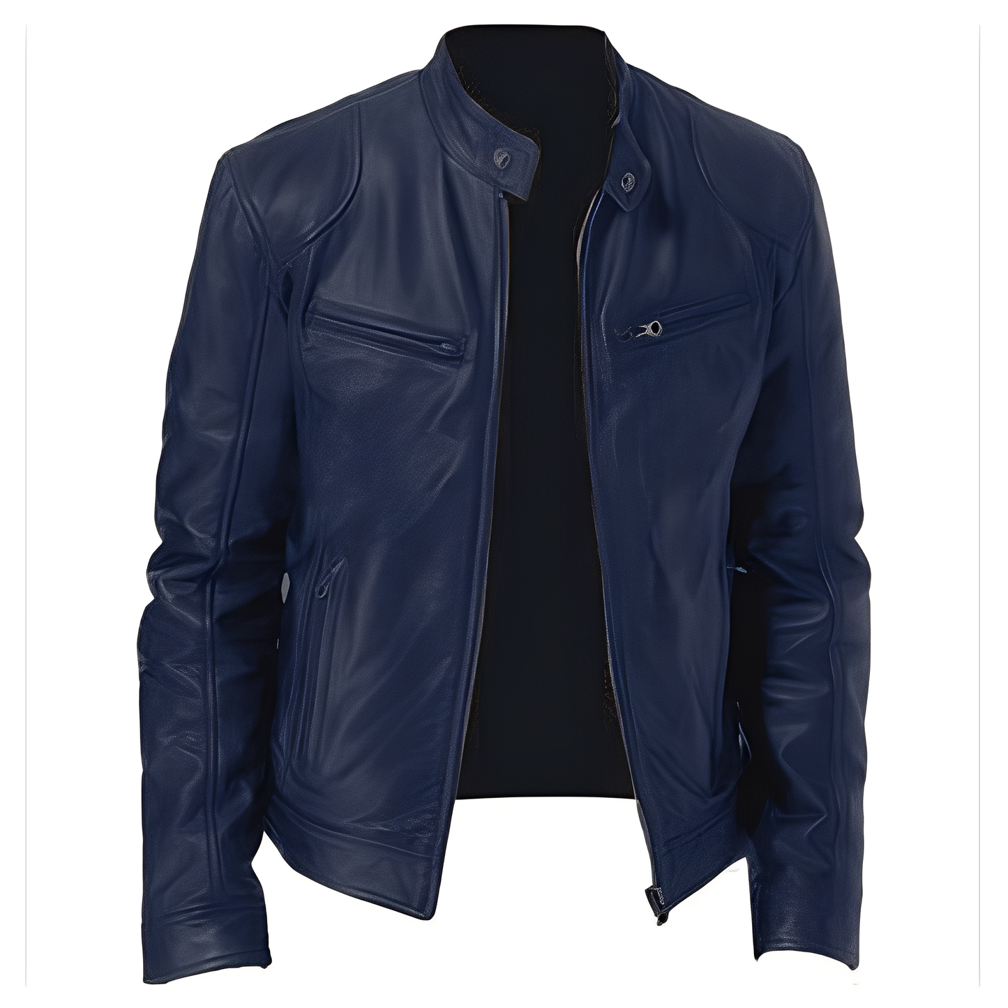 Stylische Lederjacke Herren Freizeit Modell