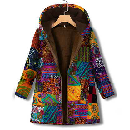 Stylische Damenjacke mit Muster Vintage Look
