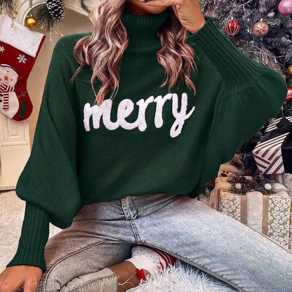 Weihnachtspullover Damen Warm Festlich