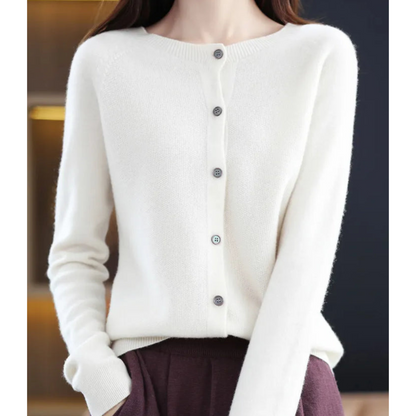 Weicher Merinowolle Cardigan Damen