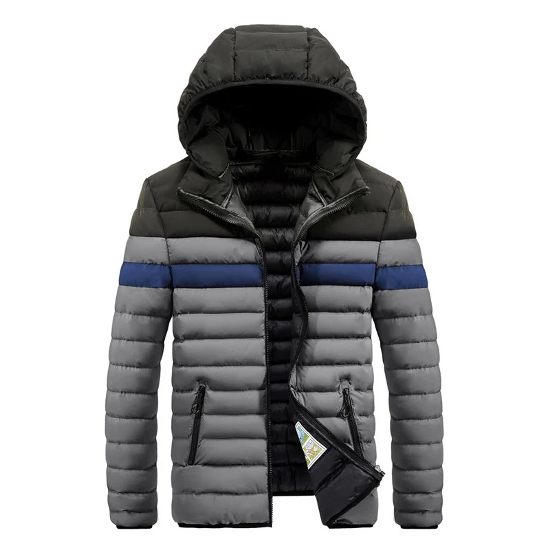 Wasserdichte Winterjacke mit Kapuze