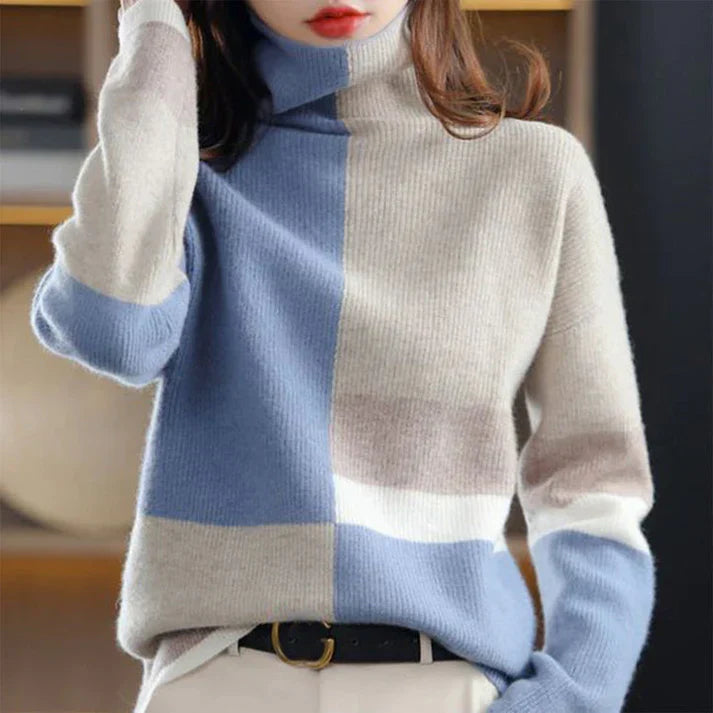 Damen Rollkragenpullover Elegantes Design