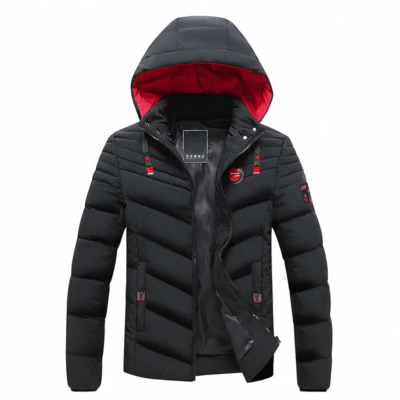 Herren Winterjacke Warm Daunenfüllung