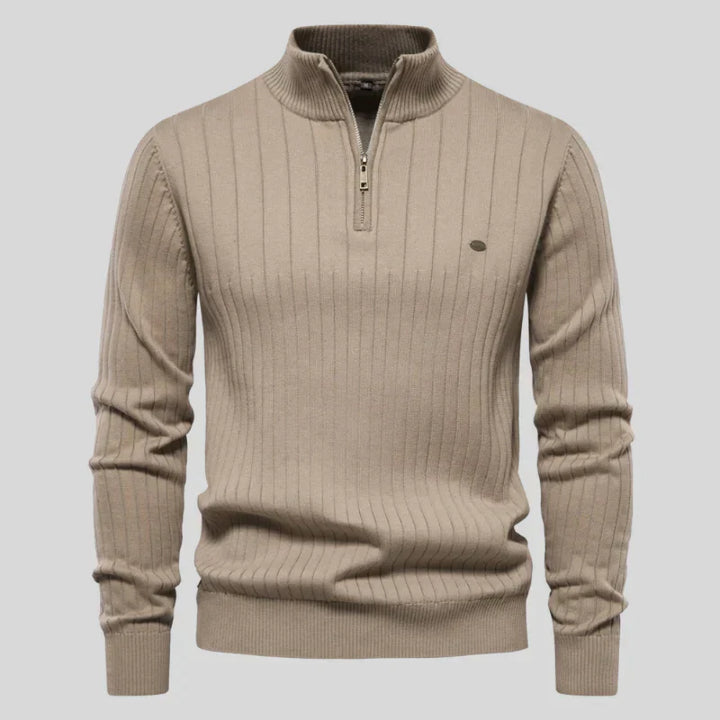 Herren Pullover Klassisch Halfzip