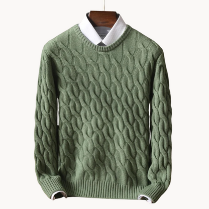 Herren Pullover Merinowolle Weich Luxus Qualität