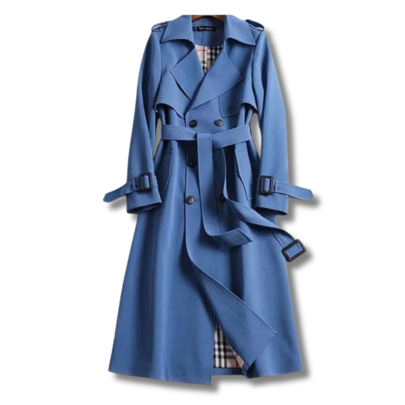 Damen Trenchcoat Elegent mit Gürtel Winter