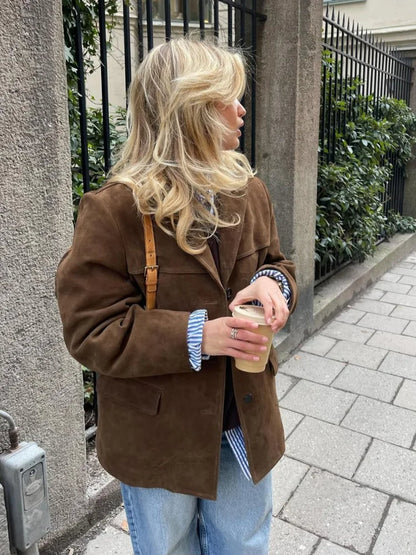 Elegantes Damenblazer Mit Knöpfen - IdealeKleiden