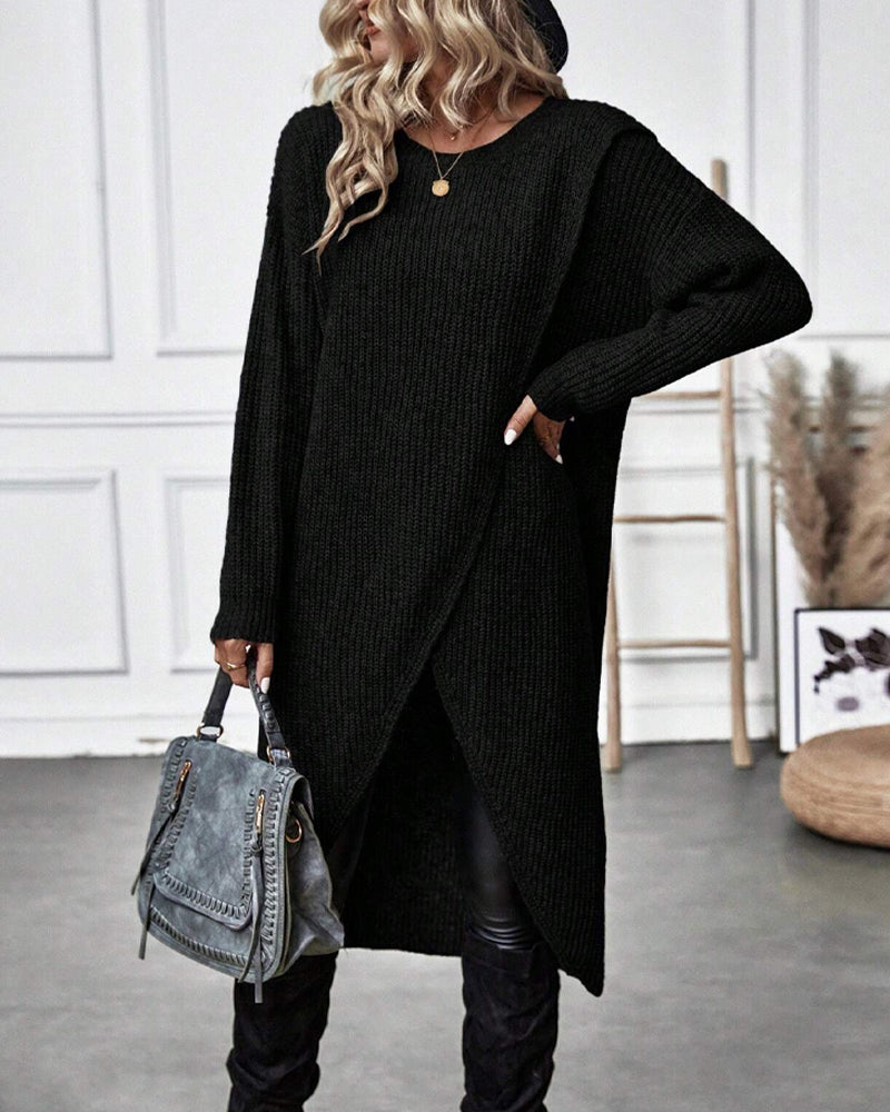 Pulloverkleid Asymmetrisch Modern Designs - IdealeKleiden