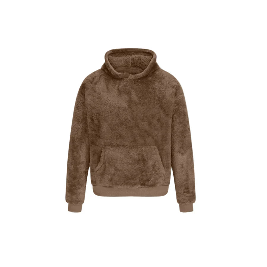 Kuschel-Hoodie Herren Fleece Innenfutter