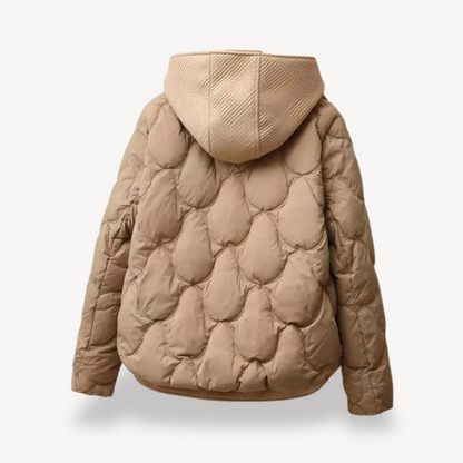 Winterjacke Damen Warm Gesteppt Mit Kapuze - IdealeKleiden