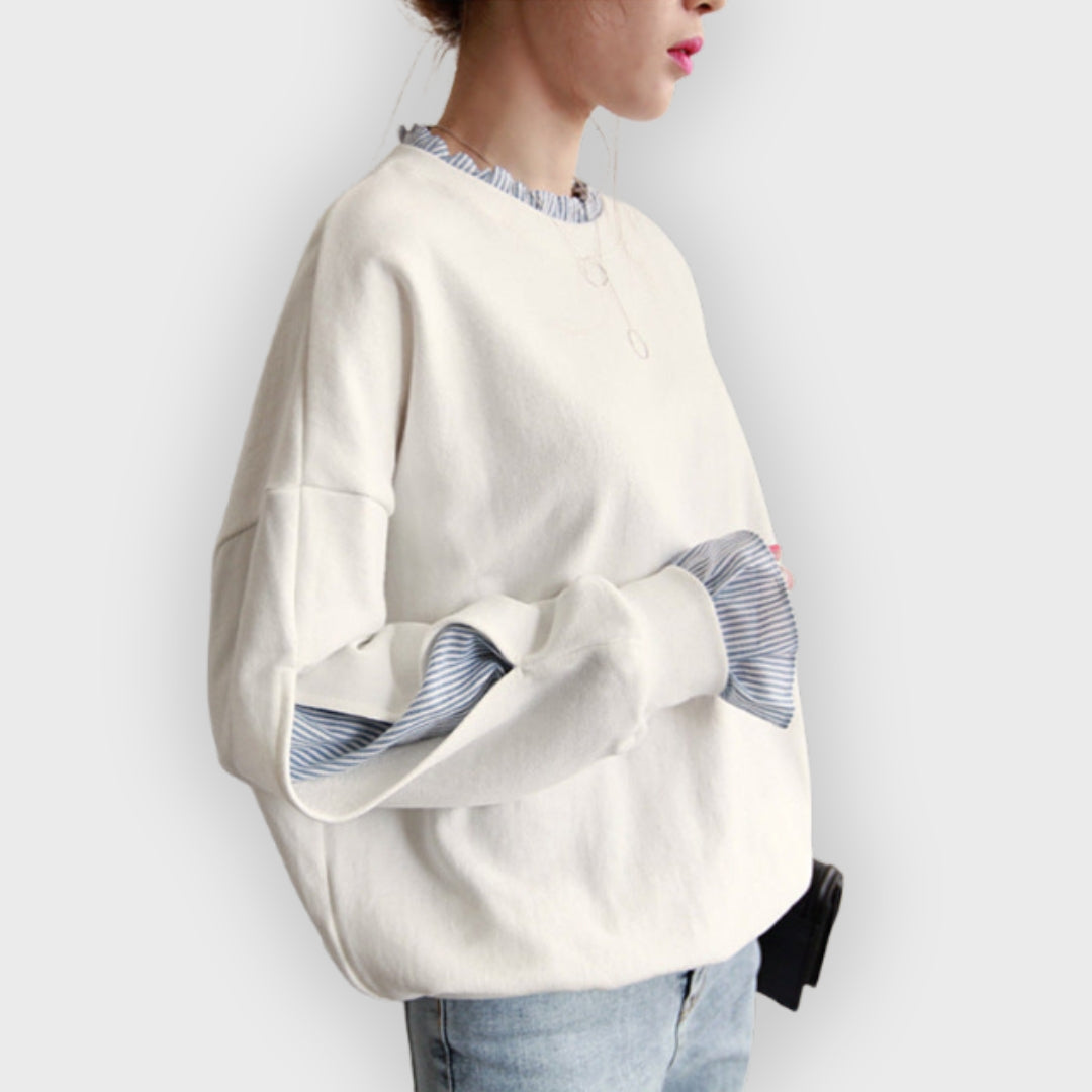 Große Sweatjacke Oversized Style - IdealeKleiden