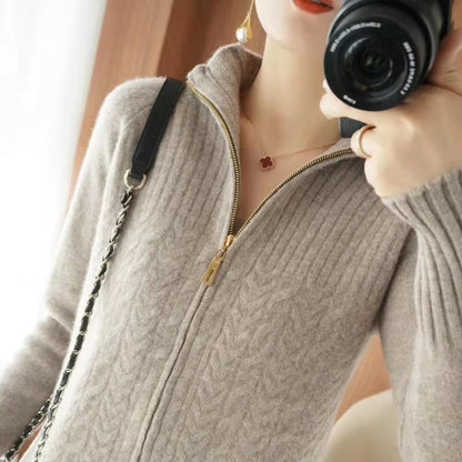 Damen Cardigan Kaschmir Weich Elegant