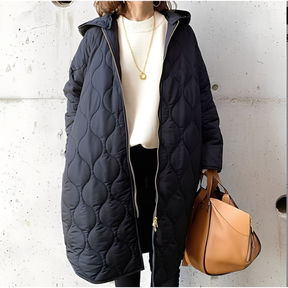 Damen Steppjacke Warm Kapuze Winter