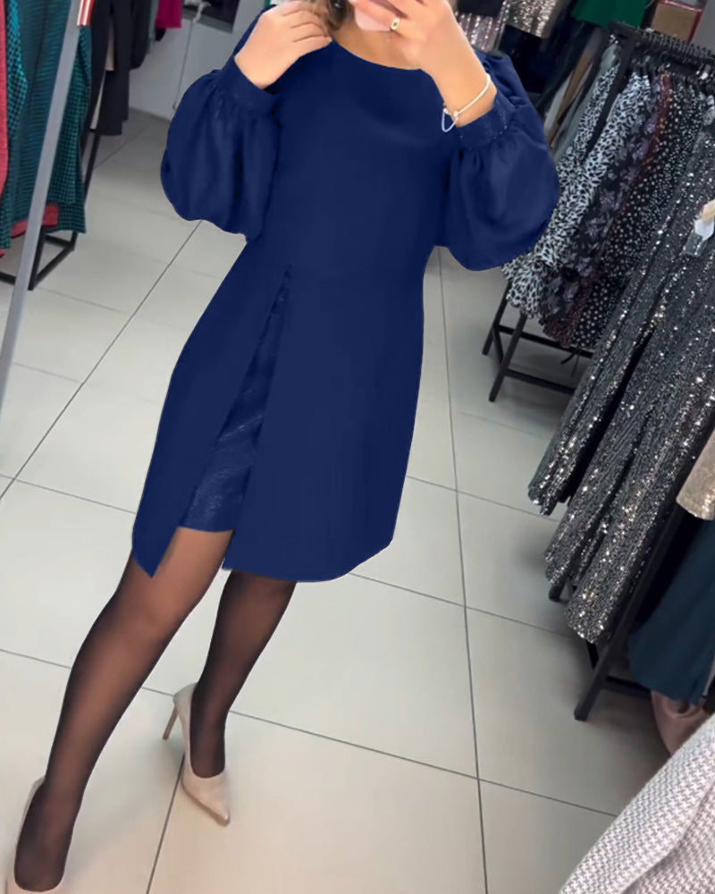 Elegantes Damenkleid Einfarbig