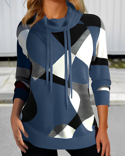 Stylish Kapuzenpullover Color Block Design