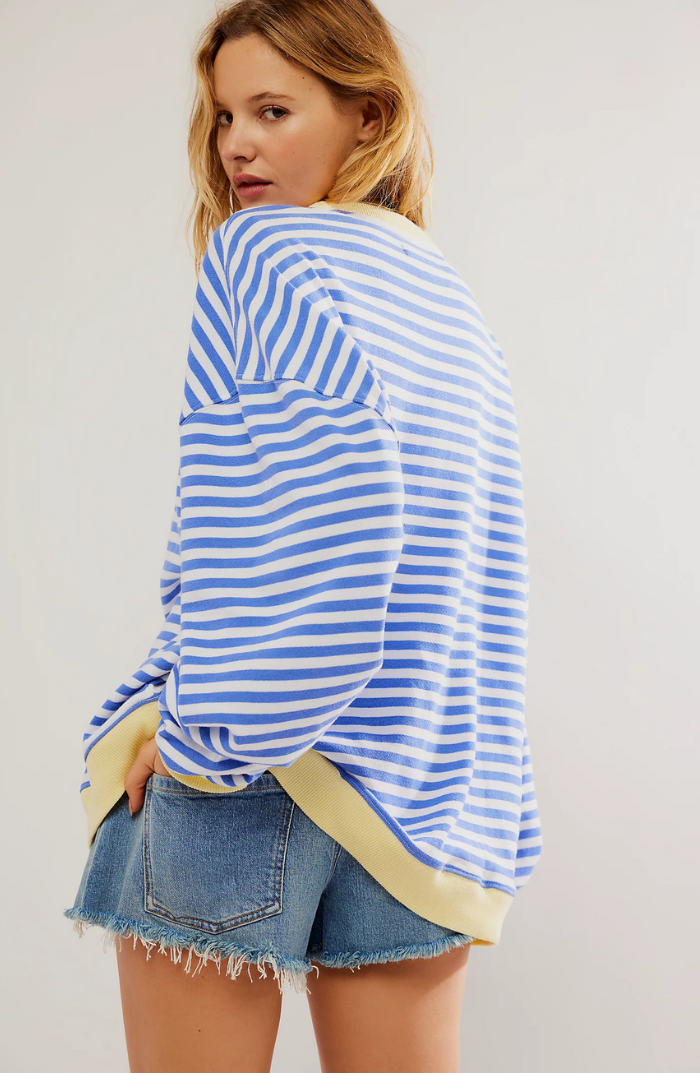 Eleganter Streifenpullover Damen Klassik - IdealeKleiden