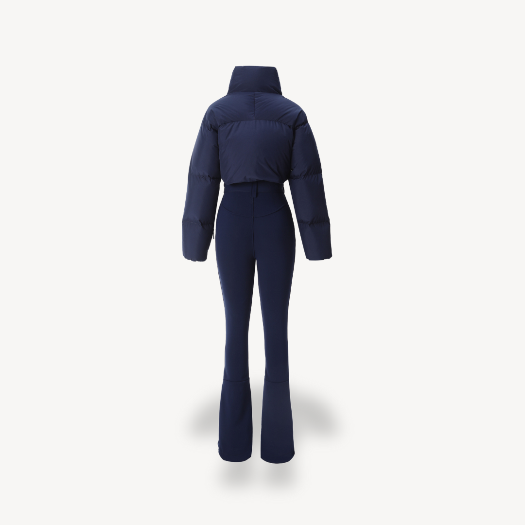 Damen Daunenparka mit Gürtelhose - IdealeKleiden