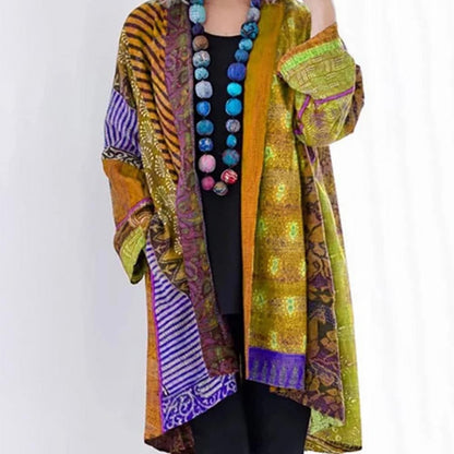 Boho Kimonojacke Leicht Patchwork Design