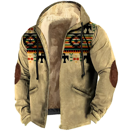 Männer Kapuzenjacke Tribal Style Modern - IdealeKleiden