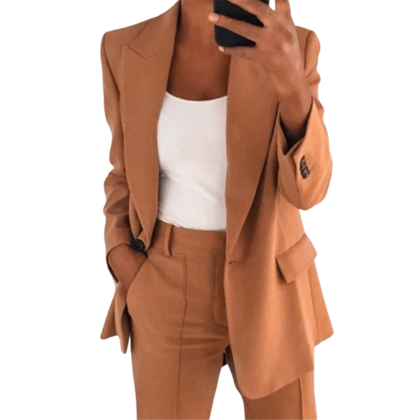Herbstkleid Damen | Stilvolles 2-teiliges Outfit Set
