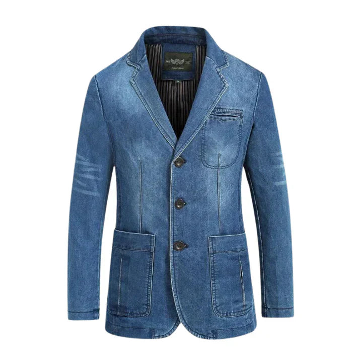 Peter - Moderne Jeansjacke Slim Fit - IdealeKleiden