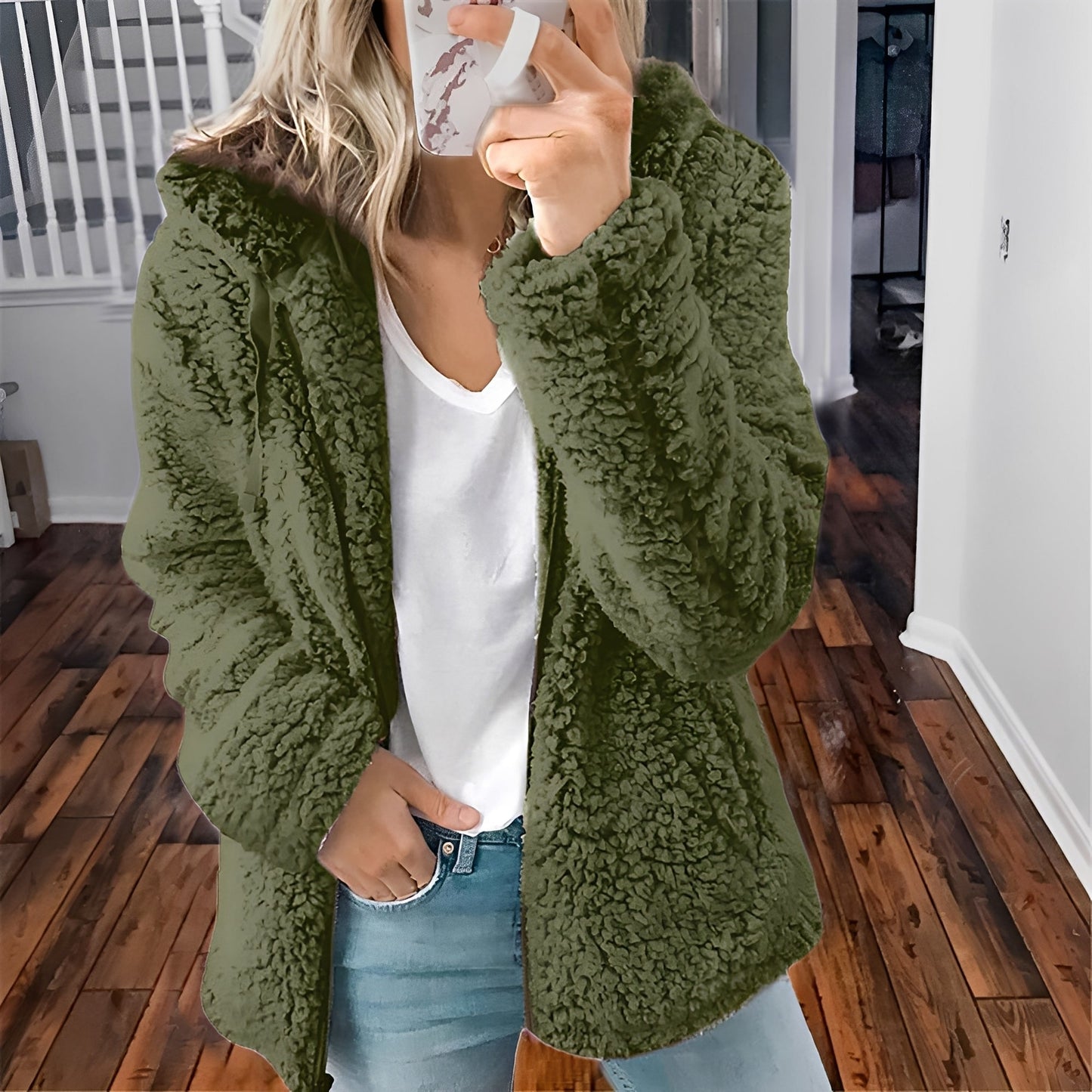 Weiche Fleece-Jacke für Damen