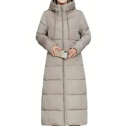 Lange Pufferjacke Gemütlich Winterstyle