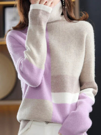 Damen Rollkragenpullover Elegantes Design