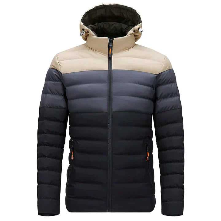 Stilvolle Wattierte Winterjacke Warm Und Elegant