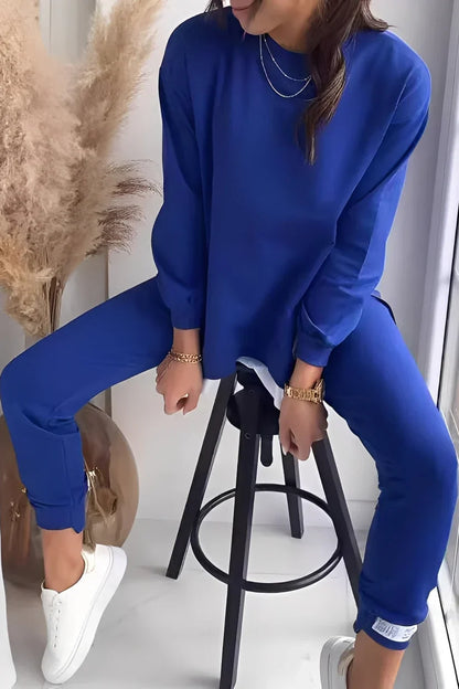 Damen Sportanzug Freizeit Set Sweatshirt Hose