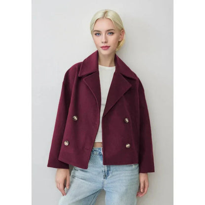 Klassische Zweireiher Jacke Slim Fit