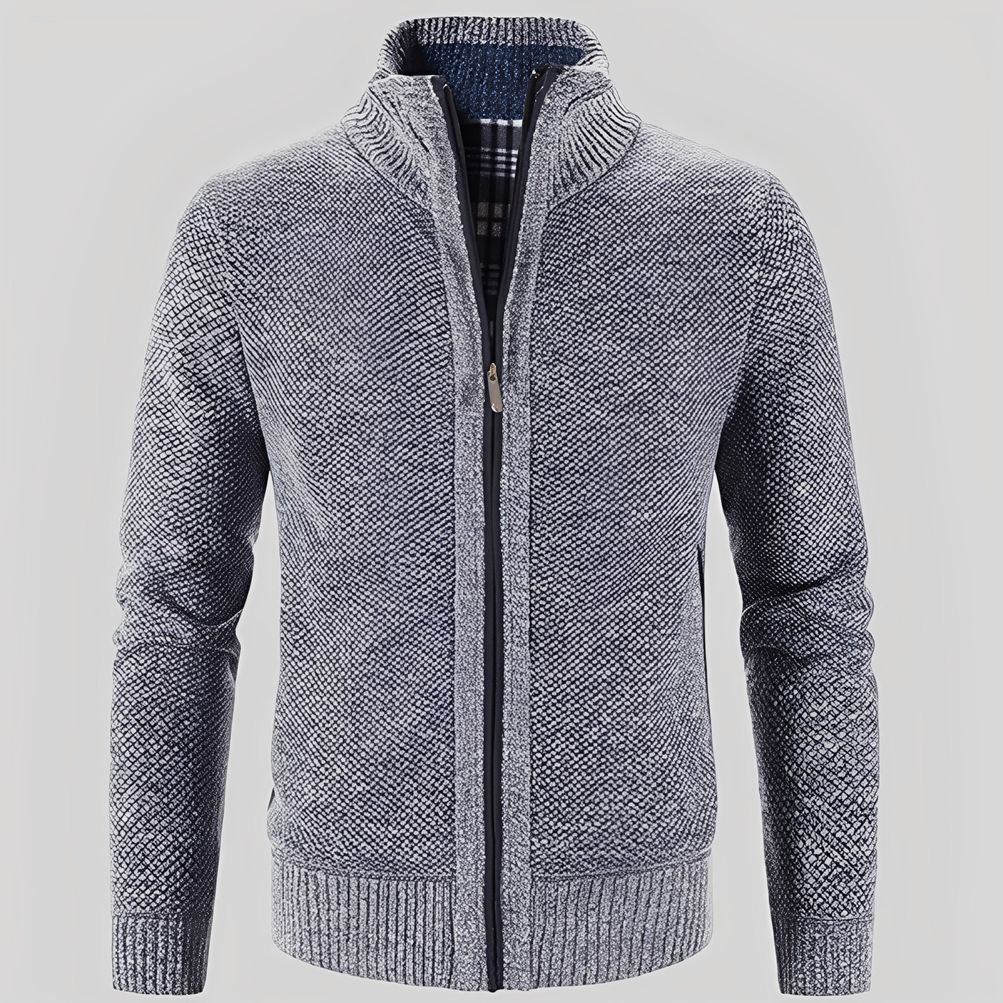 Praktischer Herren Cardigan mit Reißverschluss