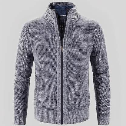 Praktischer Herren Cardigan mit Reißverschluss