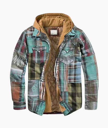 Herren Flanelljacke Kariert Mit Kapuze - Moderner Winterstyle