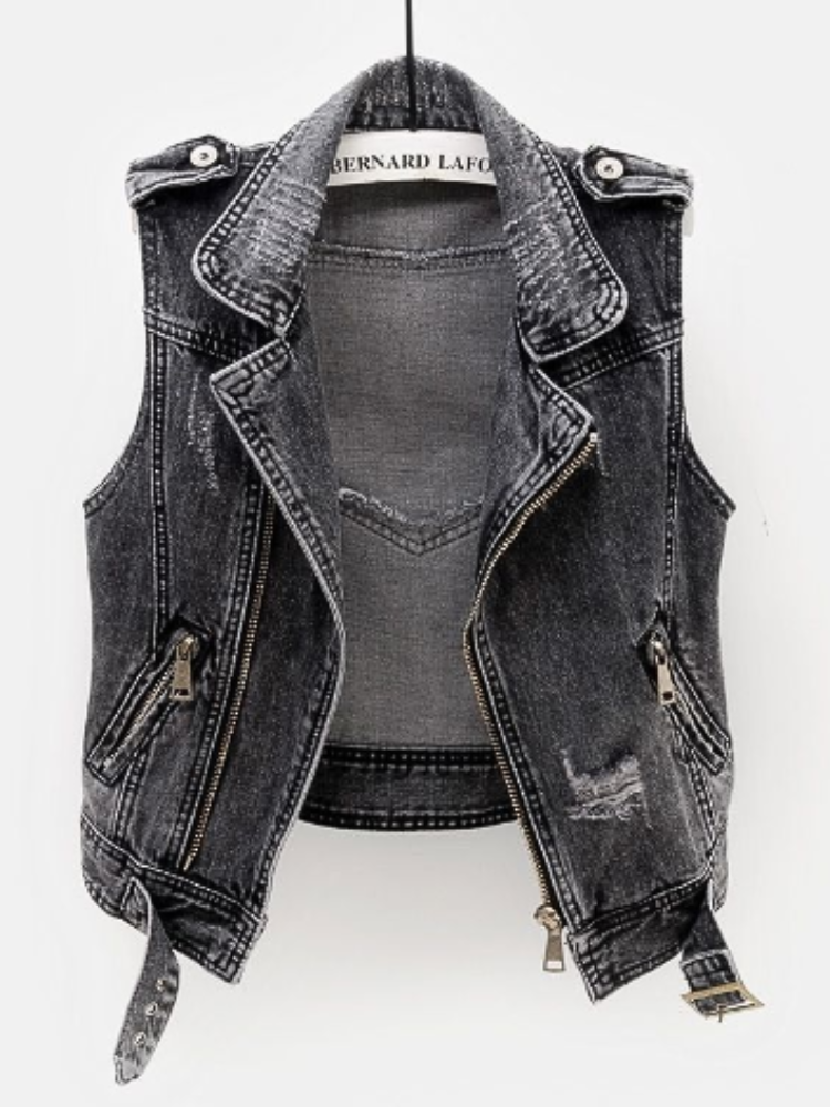 Moderne Damen Jeansjacke Slim Fit
