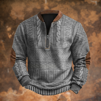 Herren Winterjacke Klassisch Fellgefüttert Schwarz
